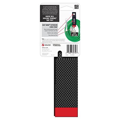 What’s in the box: VELCRO Brand Easy Hang Extension Cord Organizer Holder, 2-pack (18")
