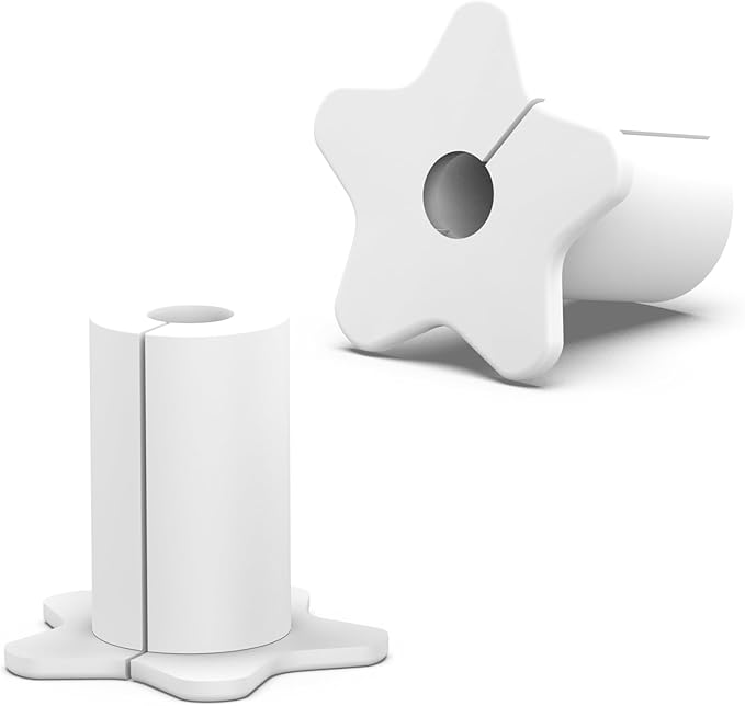 Wall Bushing for Starlink dishy ethernet Cable,5/8” Small Wall Hole Cable Feed Through Bushing for Star Link mounting kit Furniture Wire Holes(White,2PCS)