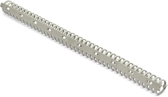StarTech.com Flexible Cable Management Raceway Spine Vertebrae, 1-1/8"(29mm) W x 1"(25mm) H - 20"(0.5m) Length, Nylon 66 Network Cable/Power Cord Hider Kit, Wall Wire Duct System, UL Listed, TAA