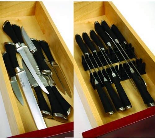 Norpro 4Pc Knife Drawer Organizer Set New Works With All Knife Sizes And Styles