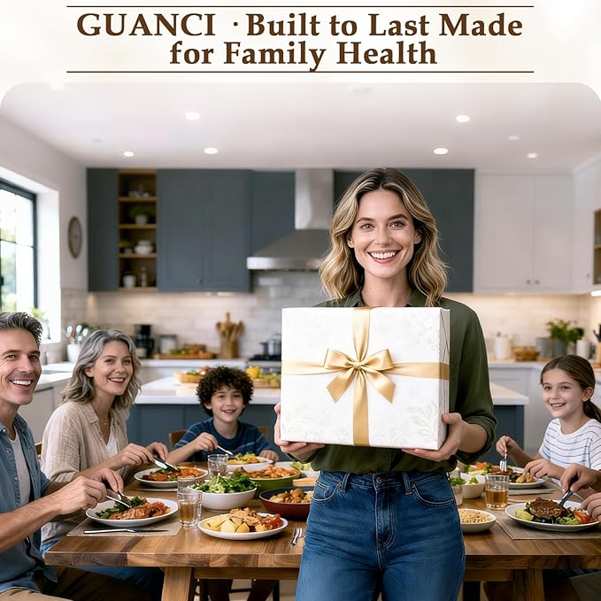 GUANCI Cutting Board for Kitchen, Non Toxic 2-in-1 Double Sided Design, 304 Food Grade Stainless Steel & Wheat Straw PP Chopping Board for Meat & Vegetables, Durable Kitchen Essential, Large 16”×11”