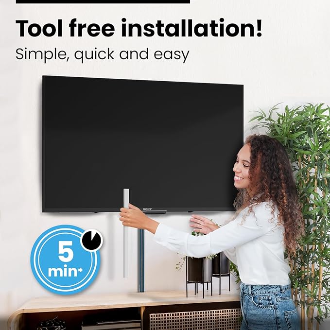 EVEO Cable Hider Wall - 153" Wall Cord Hider, Cable Concealer, Wire Covers for Cords - Wall Cable Hider and Cable Raceway for TV Cord Hider Wire Cover - 10X (L16 x W0.95 x H0.5) - Medium | White