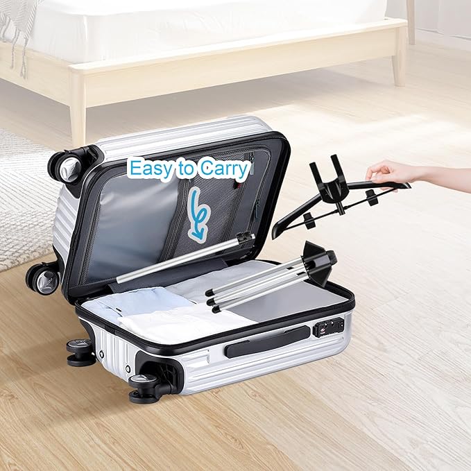 Garment Steamer Rack & Garment Steamer Ironing Glove for Steaming Clothes, Adjustable Garment Hanger Standing Handled Mini Ironing Board, Hanging Steamer Ironing Accessories for Clothes, Black