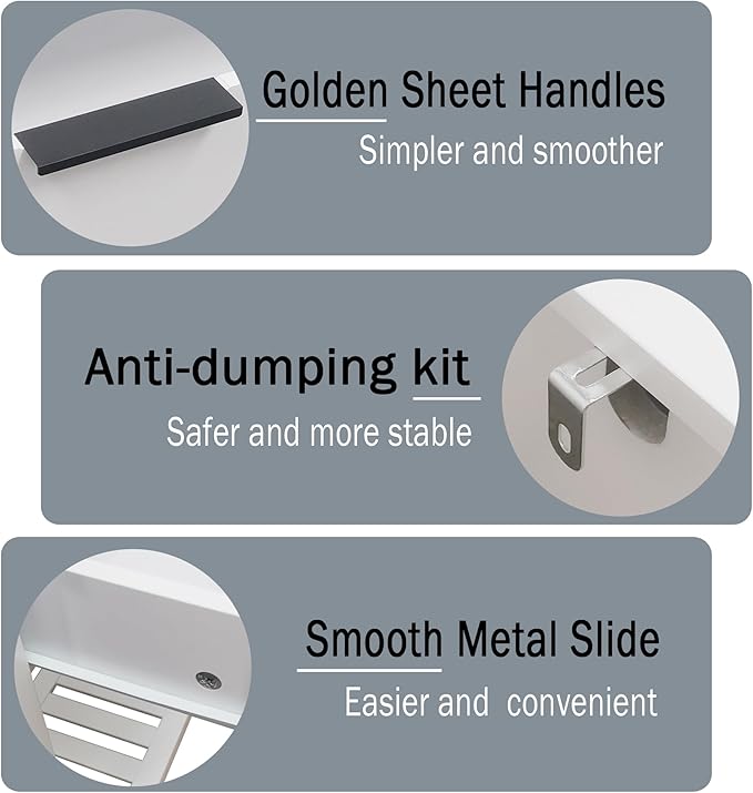 TaoHFE White Narrow Console Table with Drawer Storage Shelf, Modern Wooden Entryway Sofa Table, 39 Inch Slim Behind Couch Table, Side Display Console Table for Living Room,Office,White