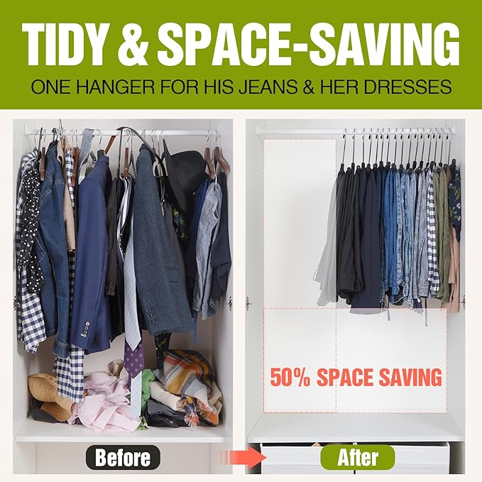 Spring Fever Open Ended Non Slip Sponge Padded Pants Hangers - Chrome Plating Foam Heavy Duty Space Saving Beige Long 30