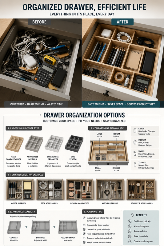 Drawer Organization: Compartmentalize Everything