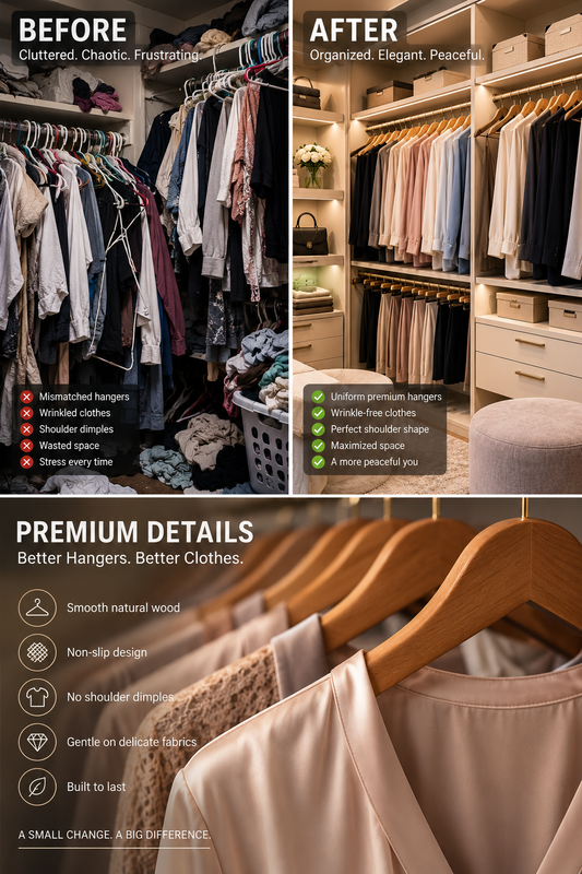 From Overstuffed to Organized: How Premium Hangers Transformed My $2,000 Wardrobe