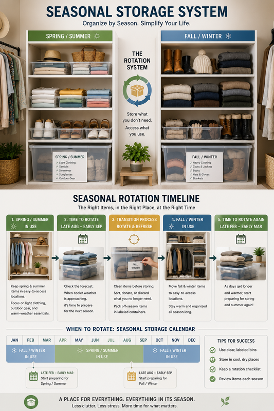 Seasonal Storage Management: Rotate Items Efficiently