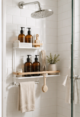 Shower & Towel Storage