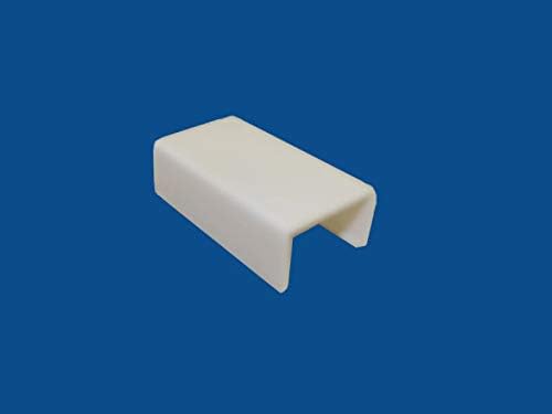 Kable Kontrol Wall Cord Cover Cable Raceways – Splice/Joint Cover – 0.75” Width – 0.43” Height – 1 Pc/Pack | Paintable White PVC | TV Wire Concealer | Plastic Wire Conduit