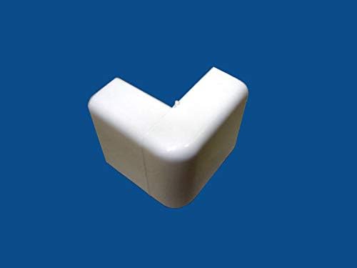 Kable Kontrol Wall Cord Cover Cable Raceways – Outside Elbow – 1.25” Width – 0.43” Height – 1 Pc/Pack | Paintable White PVC | TV Wire Concealer | Plastic Wire Conduit