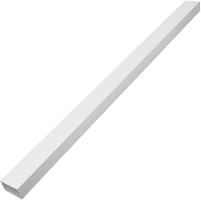 Cable Trunking Self-Adhesive Cord Cover Raceway 3.9" x 2.4" 32.8ft PVC Wire Management System for Office Home Wall Floor Ceiling Concealment