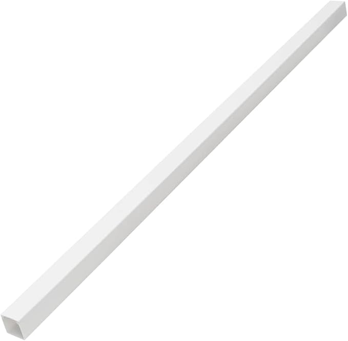 Cable Trunking Raceway Kit, 32.8ft Cord Hider for Wall, Self-Adhesive Wire Management Channel for Office and Home, 0.4 x 0.4 Inch PVC Cable Concealer