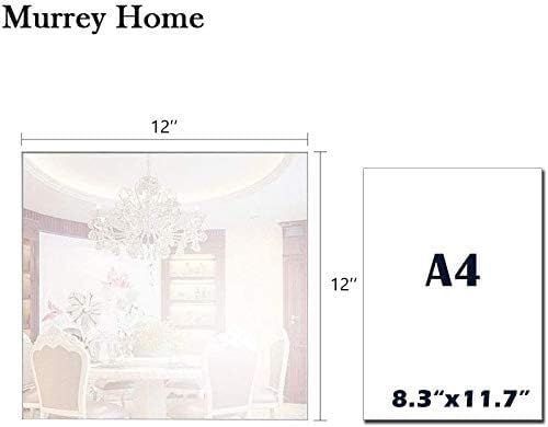 Murrey Home Wall Mirror for Home Gym Mirror, Full Length Mirrors Wall Mounted, Frameless Full Body Mirror Tiles for Wall, Door, Garage, 12" x4PCS