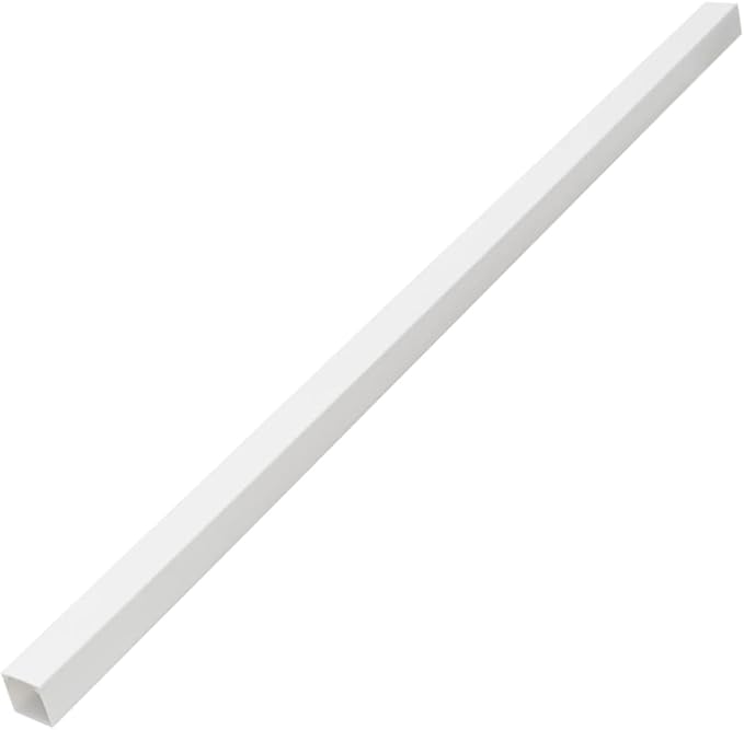 Cable Trunking Raceway 32.8ft Kit, 1.2 x 0.8 Inch PVC Cord Cover for Wall, Self-Adhesive Wire Hider Management System for Home Office, White