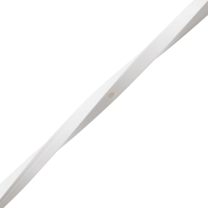 Cable Trunking Raceway Kit, 0.4 x 0.4 Inch Cord Cover, 32.8 Feet Total Length, PVC Wire Hider with Mounting Screws for Wall, Floor, Ceiling, White