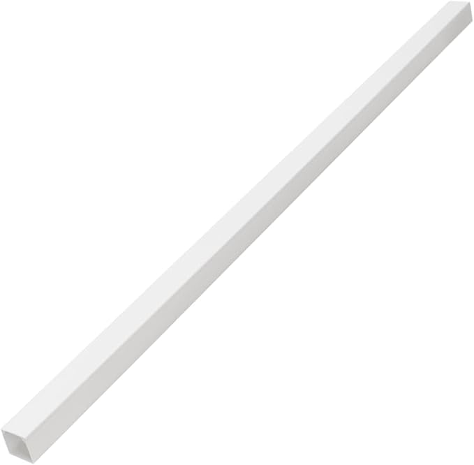 Cable Trunking Raceway Kit, 32.8ft Cord Hider for Wall, 0.8 x 0.4 Inch PVC Wire Covers, Self-Adhesive Cable Management Channel for Home and Office, White