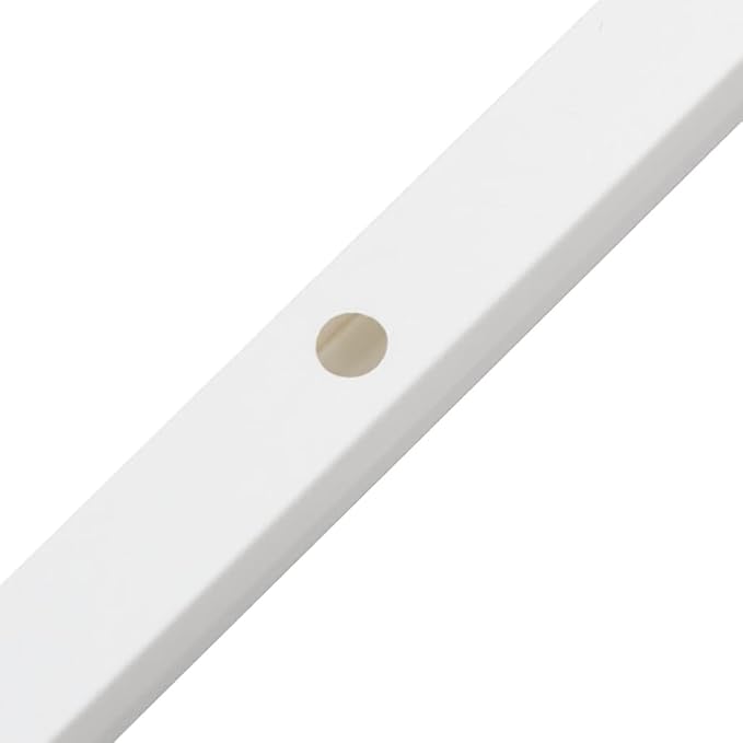 Cable Trunking Raceway Kit, 0.4 x 0.4 Inch Cord Cover, 32.8 Feet Total Length, PVC Wire Hider with Mounting Screws for Wall, Floor, Ceiling, White