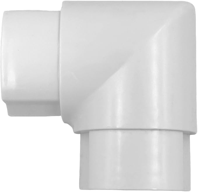 Kable Kontrol Flat Elbow Joint for Half Round Cord Hider, Outdoor Cable Cover Cable Raceway with Adhesive Back 1.2in W x 0.50in H