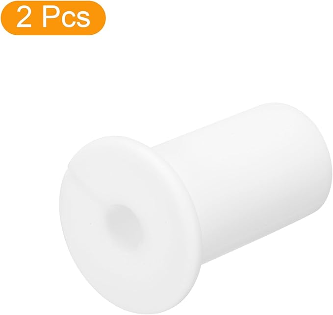 uxcell 2Pcs Wall Grommets for Cables 3/4 Inch Silicone Cable Wall Bushing Feed Through Cable Routing Kit Accessories Wall Cable Pass Through for Ethernet with 7mm Hole, White