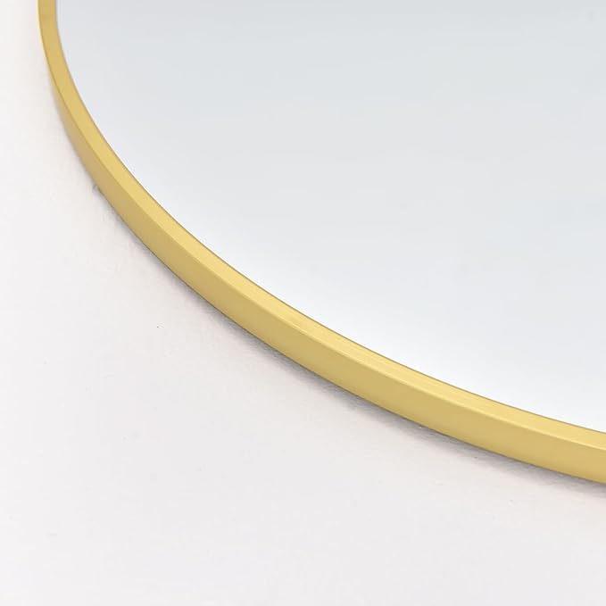 BEVERDY Gold Arch Mirror - 34in x 76in Freestanding Full Body Mirror, Wall-Mount Option for Bedroom