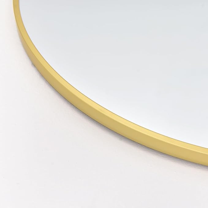 BEVERDY Arched Floor Mirror, 41" x 81", Freestanding, Gold Arch Full Body Mirror for Bedroom