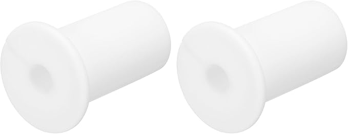 uxcell 2Pcs Wall Grommets for Cables 3/4 Inch Silicone Cable Wall Bushing Feed Through Cable Routing Kit Accessories Wall Cable Pass Through for Ethernet with 7mm Hole, White