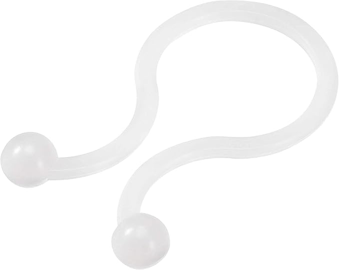 uxcell Nylon Reusable Twist Tie Cable Clips White 10mm x 30pcs, 14mm x 20pcs