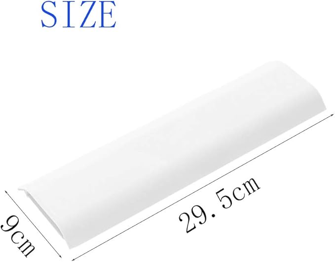 Cable Concealer Cord Cover, Airlxf 2 PCS Self-Adhesive Wall Cable Covers with 4 PCS Double-side Tapes for TV Computer Office Theater (White)