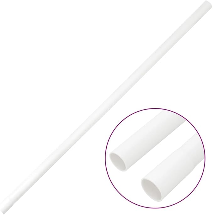 Cable Trunking Raceway Kit, 1 Inch Diameter, 32.8 Feet PVC Cord Cover, Wall Cable Management Concealer for Office and Home Organization, White