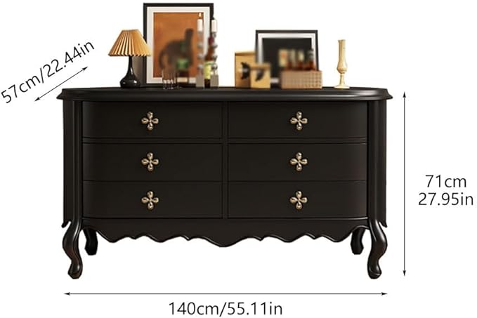 Entryway Table 140cm Solid Wood Entryway Chest Table, Household Decorative Storage Table with Drawers, for Living Room, Kitchen, Bedroom Console Table(B)