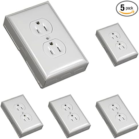 Wiremold Metal Raceway, Extending Power, On-Wall, Outlet + Box, White, BW2-D (Pack of 5)