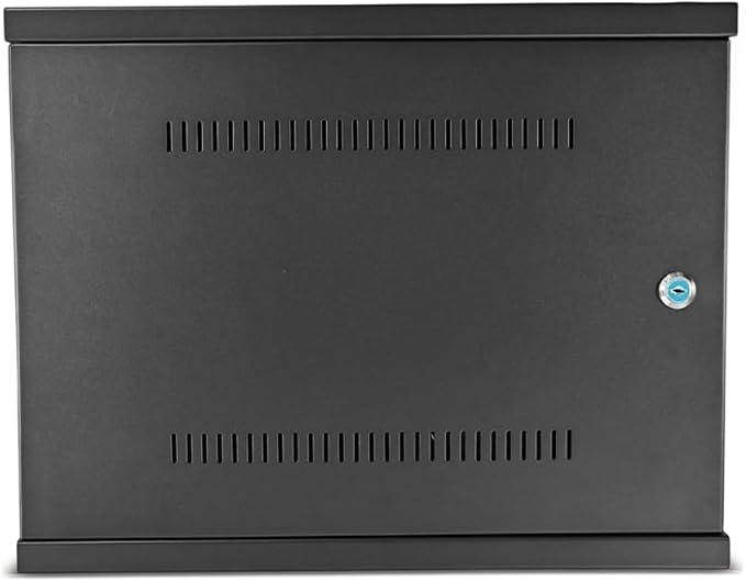 Heavy Duty DVR Lock Box & NVR Enclosure, Lockable Steel Cabinet for CCTV Security Systems, Wall Mount with Ventilation and Built-in Cable Management