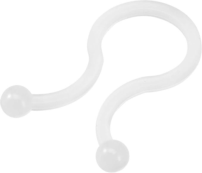 uxcell Nylon Reusable Twist Tie Cable Clips White 10mm x 30pcs, 14mm x 20pcs