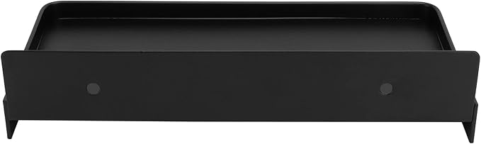 Cyrank Bathroom Cell Phone Shelf, Stainless Steel Wall Mount Toilet Phone Holder Toilet Small Floating Wall Shelves, 7.3x3.5 in (Black)