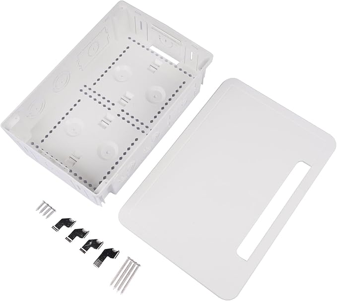 in Wall Cable Management Kit 9" in-Wall TV Media Box Recessed TV Outlet & Network Enclosure - Replacement for Working with Roku, Apple TV, Fire TV Stick