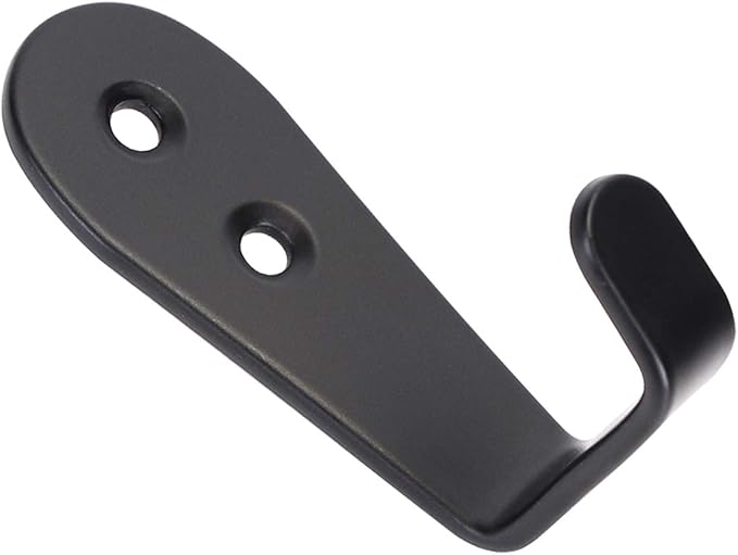 Wall Hooks 8 Pcs,Coat Hooks, Stainless Steel Hook, Garage, Luggage Key Hook, Bathroom Kitchen Dining Room,Heavy Duty, Indoor and Outdoor Hooks (Black)