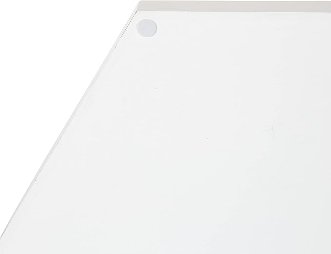Kate and Laurel Lipton Modern Hexagon Mirrored Tray; 18 x 18; White and Gold; Midcentury Decorative Serving Tray for Storage and Display