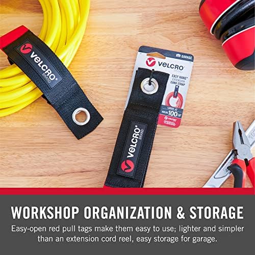 What’s in the box: VELCRO Brand Easy Hang Extension Cord Organizer Holder, 2-pack (18")