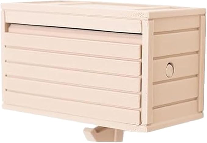 Decorative Car Key Holders - Wall Mounted Garage Key Holders - Wall Mounted Key Storage Boxes - for Entrances, Front Doors, Hallways, Offices (Beige)