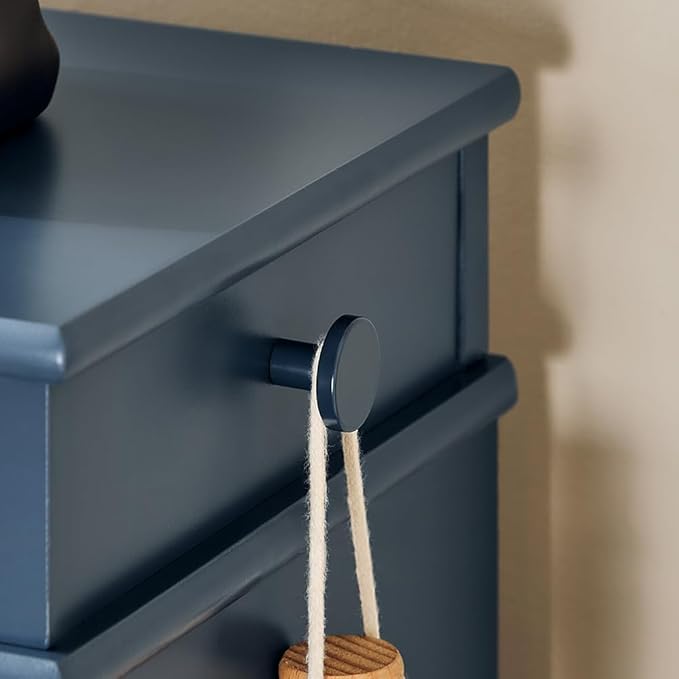 Haotian Shoe Cabinet with 3 Flip Drawers, Freestanding Shoe Rack for Entryway, Shoe Organizer with Hidden Drawer, Navy Blue, FSR94-B (9.45" D x 20.87" W x 46" H)