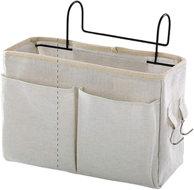 Arinda Bedside Storage Bag Hanging Organizer Bedside Caddy for Bunk Dorm Rooms Bed Rail