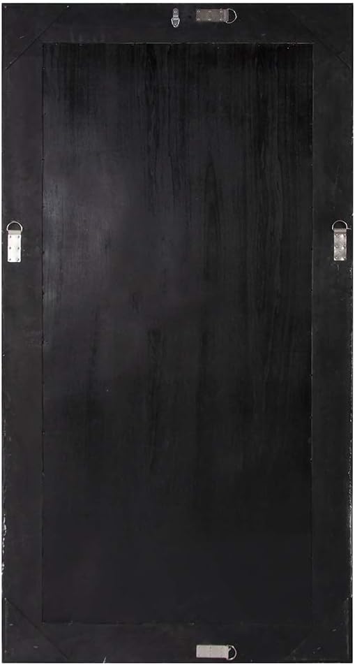 Howard Elliott Collection Alexander Leaning & Standing Full Length Oversized Mirror, Traditional Antique Bronze Wall Mounted Floor Mirror with Wood Frame, for Home, Living Room & Bedroom, 82 x 46 Inch