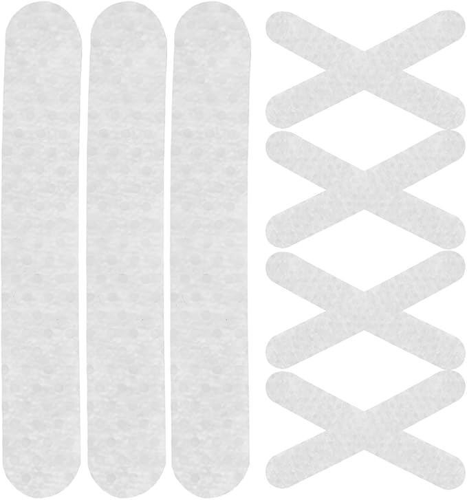 FOMIYES Non-Slip Hanger Grips 100Pcs Adhesive Silicone Strips for Clothes Anti-Skid Coat Rack Tape for Closet Organization and Secure Clothing Storage