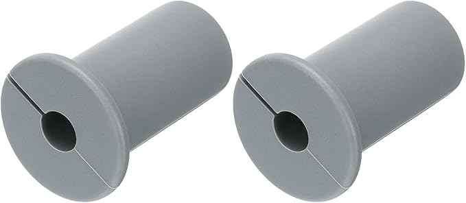 uxcell 2Pcs Wall Grommets for Cables 3/4 Inch Silicone Cable Wall Bushing Feed Through Cable Routing Kit Accessories Wall Cable Pass Through for Ethernet with 7mm Hole, Grey