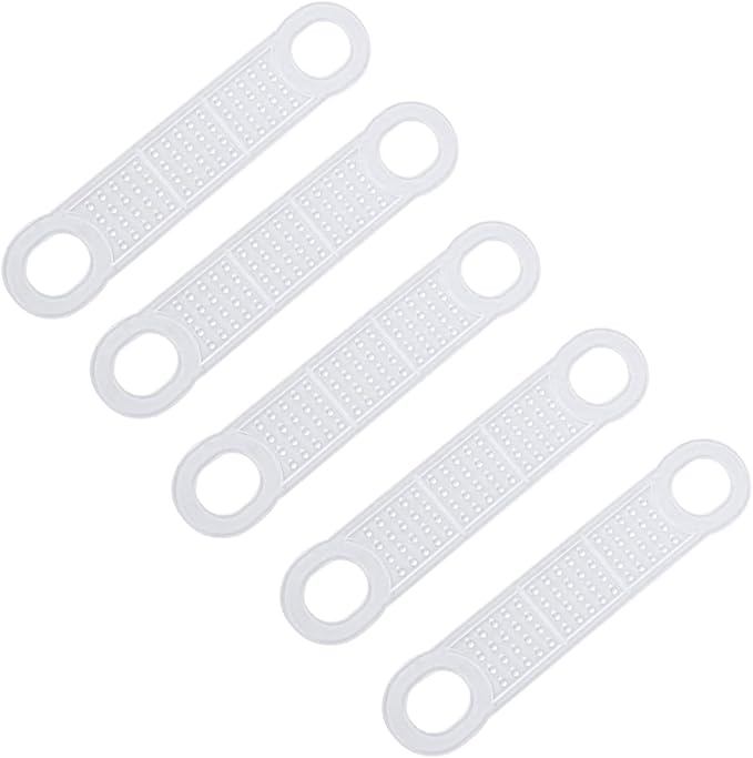 100PCS 100mm Transparent Coloured Hanger Slipcovers Anti Slip Silicone Protection Garment Hanger Bar Anti Slip Stickers Suitable for Wooden or Plastic Hanger