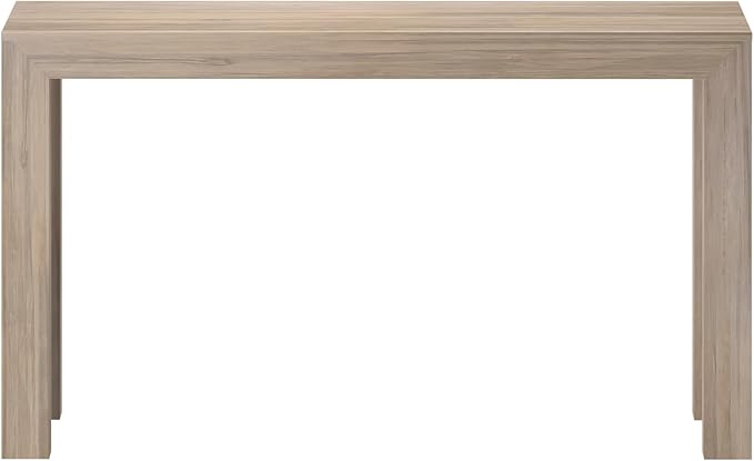 Plank+Beam Modern 56 Inch Console Table, Solid Pine Wood Entryway Table, Narrow Sofa Table for Hallway or Living Room, Blonde