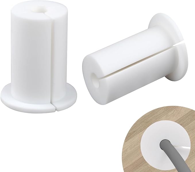 Starlink Cable Routing Kit for 1 Inch Wall Hole, 2Pcs Silicon Wall Grommet for Starlink Ethernet Cable Wall Pass Through, Starlink Cable Routing Accessories, White