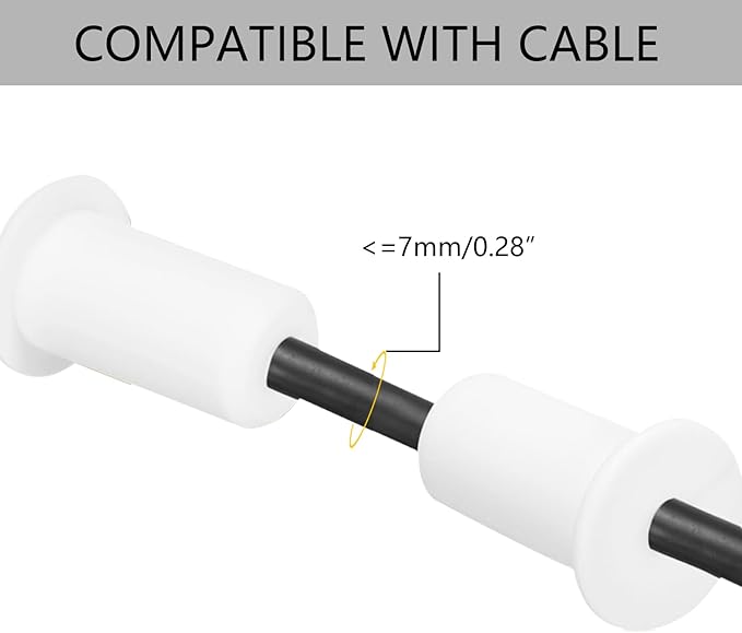 Starlink Cable Routing Kit for 3/4 Inch Wall Hole, 6Pcs Silicon Wall Grommet for Starlink Ethernet Cable Wall Pass Through, Starlink Cable Routing Accessories,White
