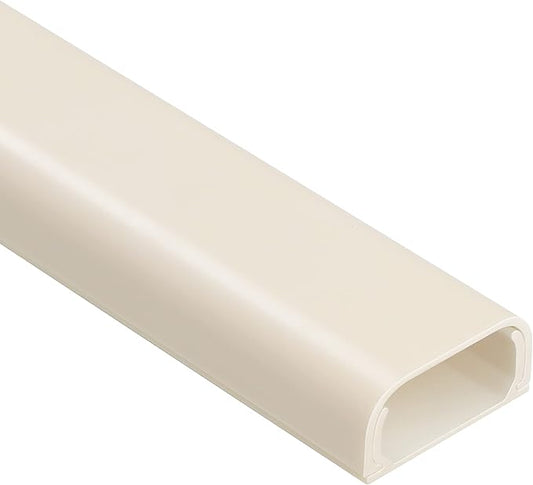 153in Cord Hider Wall, Wire Hiders for 3 Cords, Paintable Cable Cover for 2 Thick Extension Cables, Wire Concealer to Hide Cords Wall Mounted TV, 9X L17in X W0.95in X 0.47in, Beige